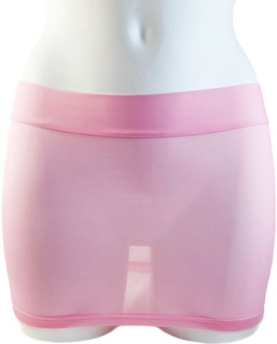BamBella® - Mini Rok - Sexy Erotische rokje - Onesize - Doorzichtig doorschijnend stretch Roze