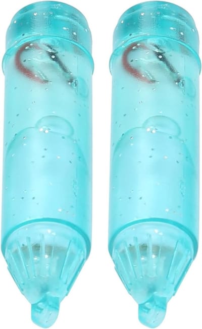 4 Stuks Onderwater LED Aaslamp - Waterdichte Visserslamp met Blauw Licht en Opbergdoos voor Effectieve Aasvisserij