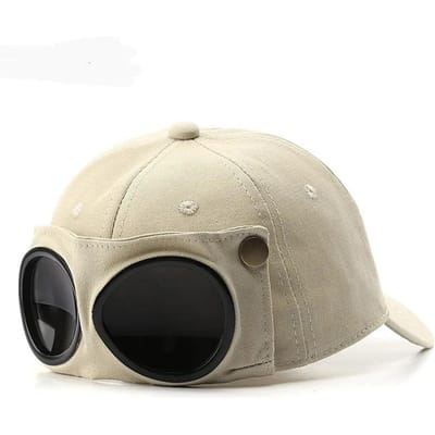 Aviatormuts Trend Koreaanse Versie Persoonlijkheid Brilmuts Heren Zonnebril Zonneklep Lente En Zomer Veelzijdig Trend Baseballpet beige