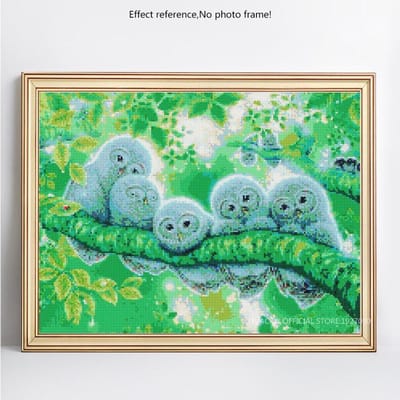 5D DIY diamant schilderij volledige ronde dier diamant mozaïek borduurwerk strass foto 20X30 green