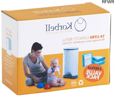 RFWR® Navulverpakking voor 16L Luieremmer - 3 Stuks Biologisch Afbreekbaar