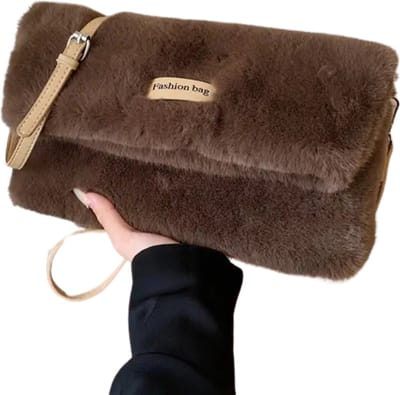 Livano Teddy Tas - Fluffy - Rugzak - Backpack - Schooltas - Dames - Heren - Meisje - Jongens - Bruin