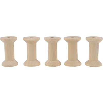 20 PCS Bobines en Bois Vides Bricolage Artisanat Rangement Organisateur Porte-Fil à Coudre Ruban pour Arts