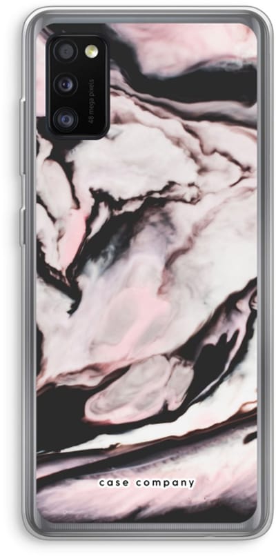 Case Company® - Hoesje geschikt voor Samsung Galaxy A41 hoesje - Roze stroom - Soft Cover Telefoonhoesje - Bescherming aan alle Kanten en Schermrand