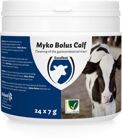 Excellent Myko Bolus Calf - 24 x 7 gram - Ter ondersteuning van een optimale reiniging van het maagdarmkanaal - Geschikt voor kalveren