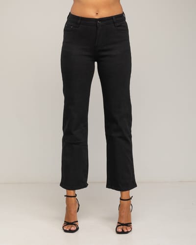 Brede pijpen basic jeans