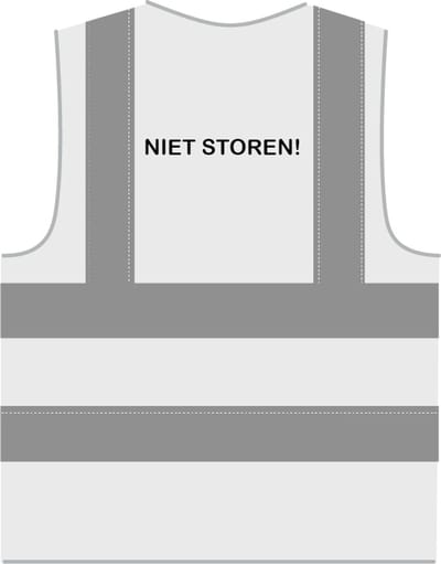 Niet storen hesje RWS wit