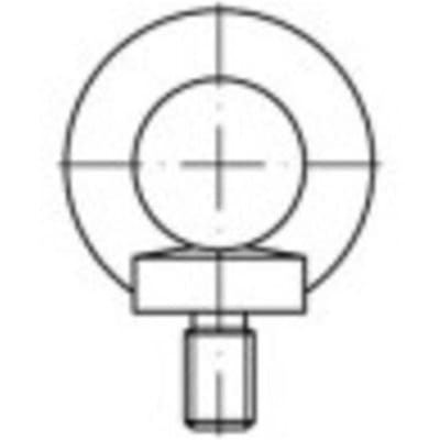 TOOLCRAFT 1061334 Ringbouten M10 DIN 580 RVS A2 1 stuk(s)