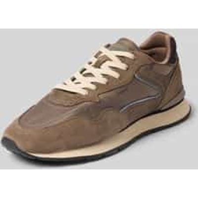 Sneakers van leermix model 'City'