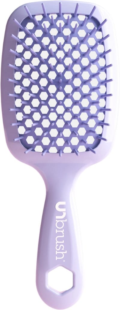 UNbrush Pastel Collection Detangling Hair Brush -Pastel Rose / Lilac Anti-klit borstels Unisex