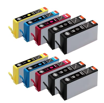 ReYours® huismerk HP 364 XL 364XL Compatible Inktcartridge 10-pack 4 Zwart/2 Cyaan/2 Magenta/2 Geel, met chip inktniveau weergeven