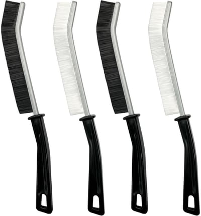 Dailygoods- Dieptereinigingsborstels 4 stuks - Spleetreinigingsborstel - Reinigingsborstel met harde haren - Ergonomische handgreep - Geschikt voor alle oppervlakken - Gemakkelijk te reinigen