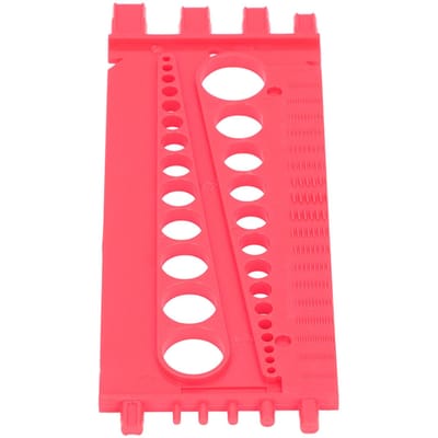 Moer Bout Schroef Gauge Multifunctioneel Inch Metrisch Snelle Identificatie Moer Bout Draad Checker voor Werkplaats Garage rood