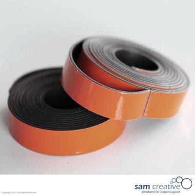 Sam Creative Magneetband 10mm - Whiteboard - Bruin - 2 rollen