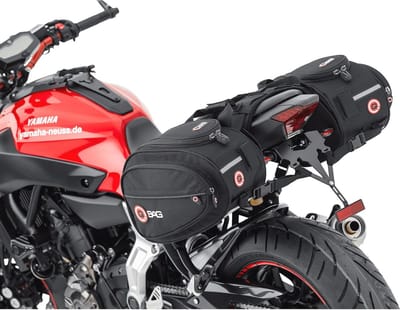Zadeltas voor motor - Ovale zadeltassen met 22 liter opbergruimte - Unisex tourer nylon