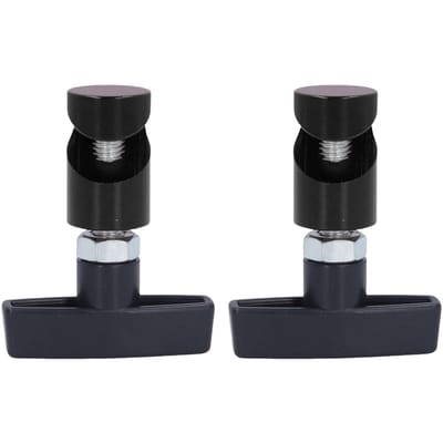 2 STUKS Auto Motorkap Steunstang Fixeergereedschap Multifunctionele Hefstang Anti-Klemvoorziening voor Sedans SUV's Voertuig Zwart black