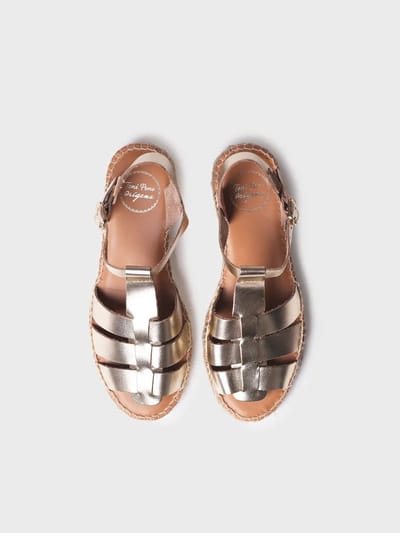 Platte leren jelly sandalen voor dames | EMMA
