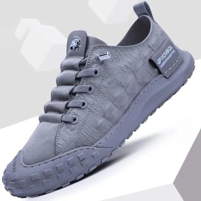Heren Casual Schoenen Lente en Zomer Ademende IJszijde Stof Schoenen Krokodillenpatroon Alles-passende Casual Sneakers Veterschoenen 39