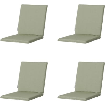 Madison - Stapelstoelkussen Panama sage - Ca. 97x49 cm - Set van 4