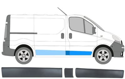 Sierlijsten set voor Renault Trafic 2001-2014 / Rechts