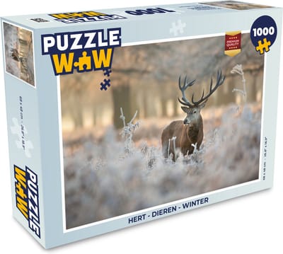Puzzel Hert - Dieren - Winter - Legpuzzel - Puzzel 1000 stukjes volwassenen