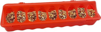 Kippenvoederbak - Vogelvoerdispenser - Hygiënisch Voeren - Onderhoudsvriendelijk Ontwerp - 18 Gaten - Onbekend