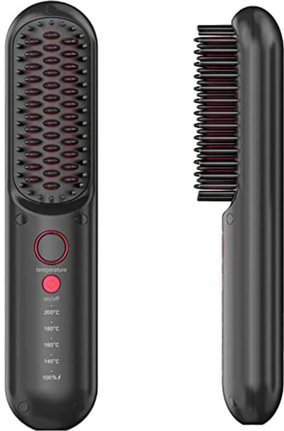 Draadloze Stijltangborstel - Roze - Mini - Draagbare Haarstijlborstel voor op Reis