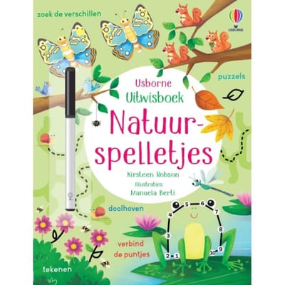 Natuurspelletjes - Uitwisboek