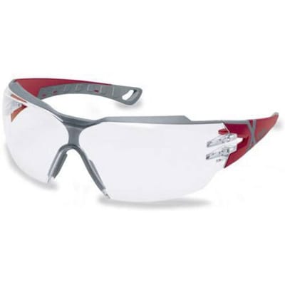 uvex pheos cx2 9198 9198258 Veiligheidsbril Incl. UV-bescherming Rood, Grijs
