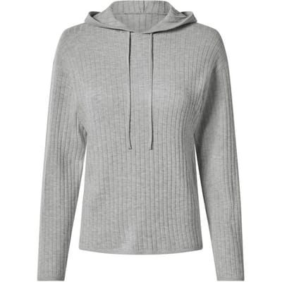ESMARA Gebreide dames hoodie (Grijs, XS (32/34))