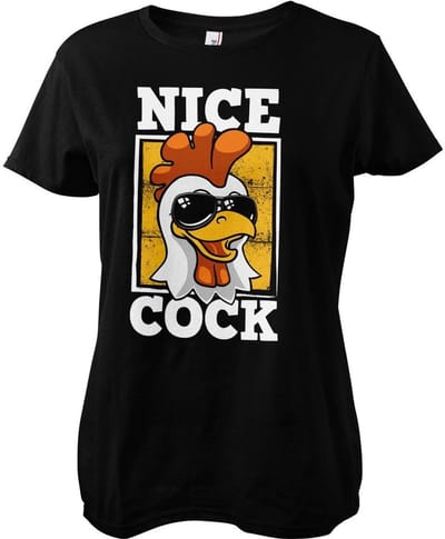 Hybris Dames-T-shirt 'Nice Cock Girly'