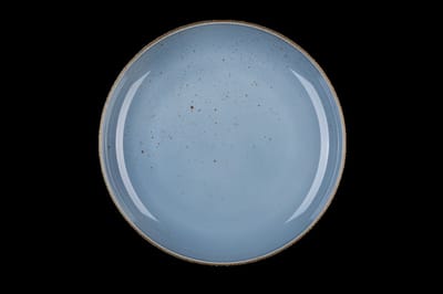 Lubiana porselein Rondo blauw 6 plat bord 22 cm (dessertbord) K9