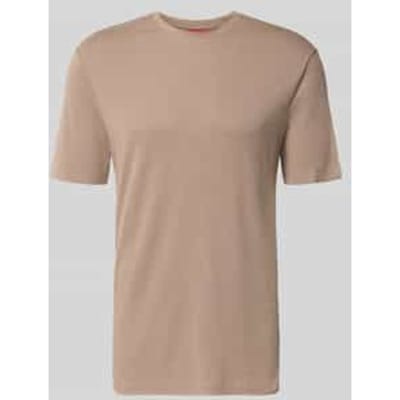 regular fit T-shirt van mix van lyocell en linnen model 'DULEROSTEE'