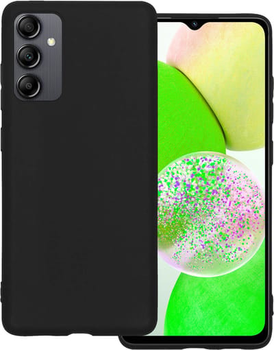 Hoesje Geschikt voor Samsung Galaxy A14 - Sterk & Shockproof - Hoes Cover - Siliconen Case - Zwart
