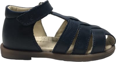 Falcotto - Cedric - Mt 24 - velcro lederen gesloten sandalen - navy