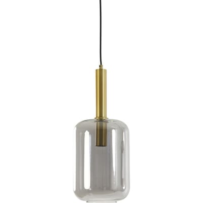 Light & Living Lekar Hanglamp - Antiek Brons/Glas - Ø22x32 cm