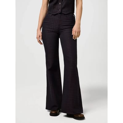 Wrangler 70s Flare Fit Broek Zwart 27 / 34 Vrouw