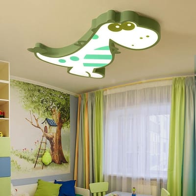 Led Plafondlamp - Kinderkamer Verlichting - Decoratie Kamer - Traploos Instelbaar - 48 cm - Groen