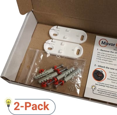 2 Pack - Nieuwe witte houder voor je Honeywell DCP-311, DCP-511 en DCP-911 deurbellen - Wit