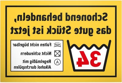 Decoratie bord - Spreukenbord feestartikel - Verjaardag decoreren - Grappige tekst - 30 x 20 cm - Geel