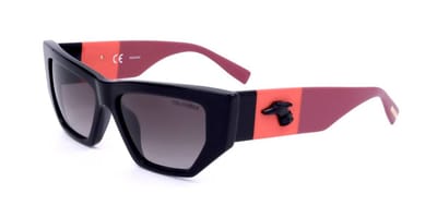 Trussardi STR377V Shiny black 54/16/140 WOMAN Zonnebrillen