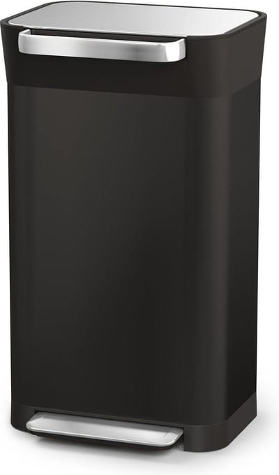 Titan Vuilnisemmer Keukenafvalemmer met Geurfilter - Inhoud tot 90L na comprimeren - Zwart 30L - Afvalbak voor Thuisgebruik pedaalemmer 50 liter