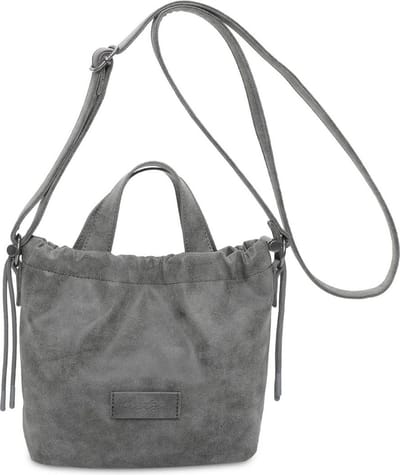 Fritzi aus Preußen Schoudertas Poppi03 Vintage Crossbody Bag Anthra Grijs