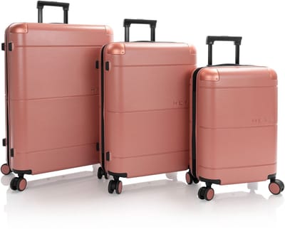 Heys Zen 4 wielen Kofferset 3-delig met uitbreidingsplooi - Harde bagage - TSA slot - coral