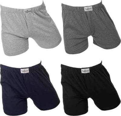 Fun2wear Ondergoed Heren - Losse Boxershort Heren - 4 Pack - Uni - M - Comfortabele Wijde Boxershorts voor Mannen
