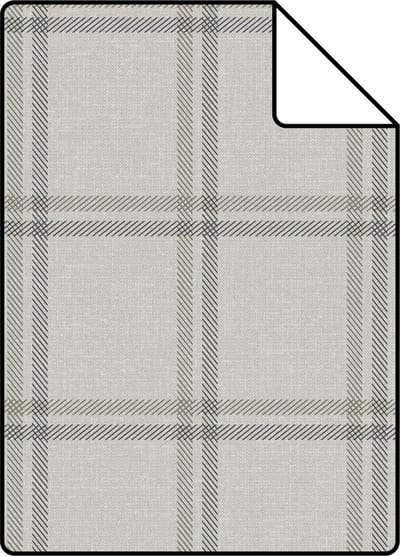 Proefstaal Origin Wallcoverings behang ruiten beige - 26,5 x 21 cm - 347620-S