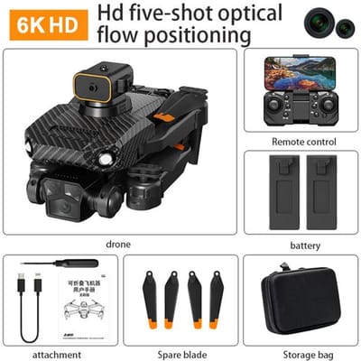 P8 Pro 8K Drone Professionele Obstakelvermijding 4K Dubbele HD-camera 5G Borstelloze Motor Opvouwbare Quadcopter Cadeaus Speelgoed Carbon6KBag2B