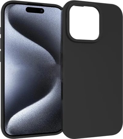 Silicone Hoesje Geschikt voor: iPhone 16 Pro - Soft Silicone - Zwart - ZT Accessoires