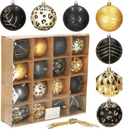 Springos Kerstballen | 30 Stuks | 8 cm | Marineblauw