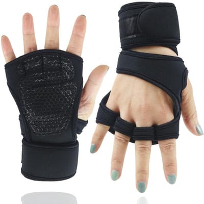 Gewichtheffen Trainingshandschoenen voor Mannen Vrouwen Hand Pols Palm Beschermer Handschoenen Fitness Sporten Fietsen Gymnastiek Gym Handschoenen M